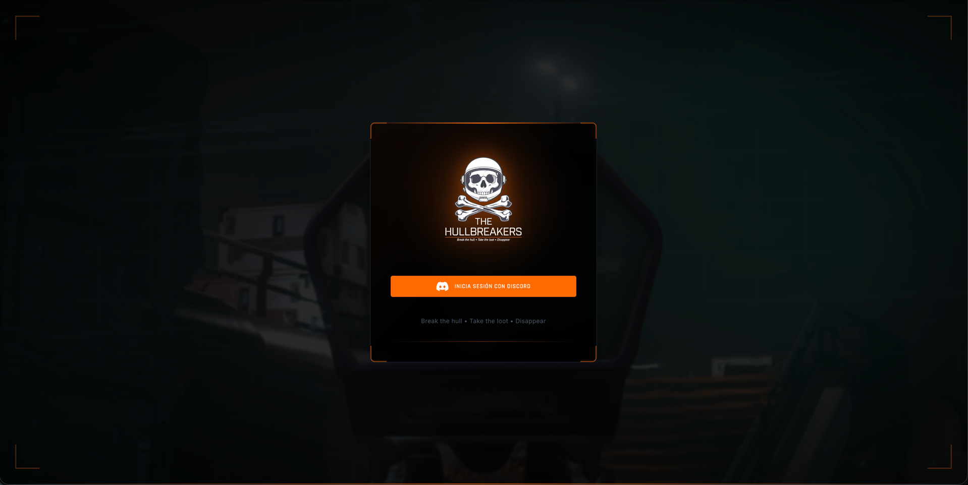 The Hullbreakers Platform - Login